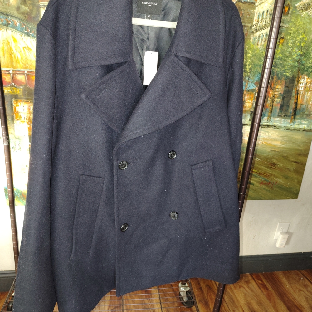 Ladies Black Banana Republic Of Peacoat XL